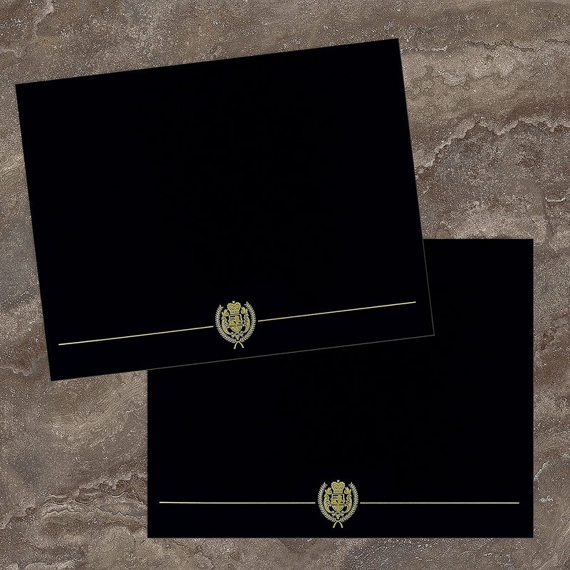 Great Papers! Black Classic Certificate Cover, 12 x 9.375 Inches, 5 Count (903117) - Image 2